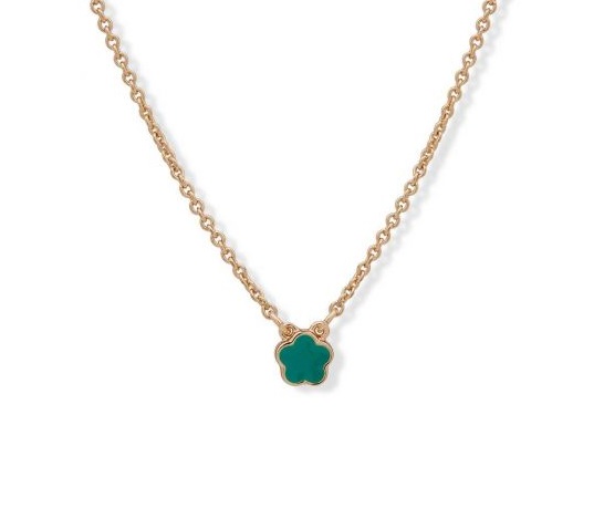 Collar con mini dije de flor