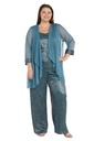 Traje metálico con pantalón y saco, spruce