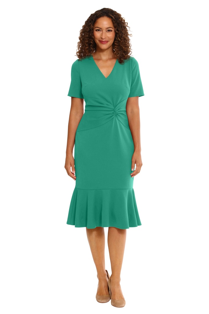 Vestido con fruncido en la cintura 