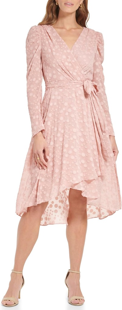 Vestido de gasa con puntos