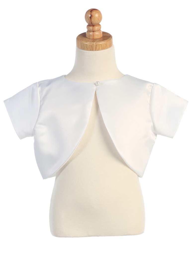 Bolero de raso de manga corta 