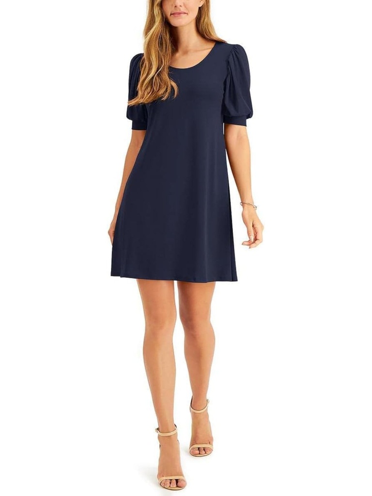 Vestido con mangas abullonadas