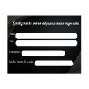 Certificado de regalo