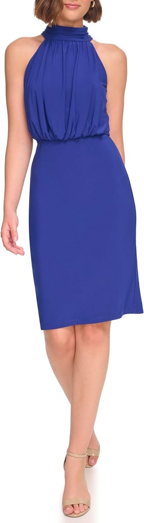 Vestido ablusado halter