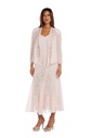 Vestido formal con chaqueta de chiffon