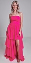 Vestido con volantes escalonados