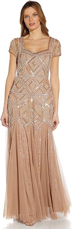 Vestido con Godet adornado
