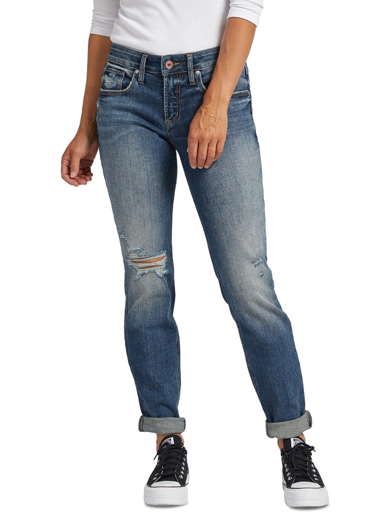 Jeans Boyfriend de talle medio