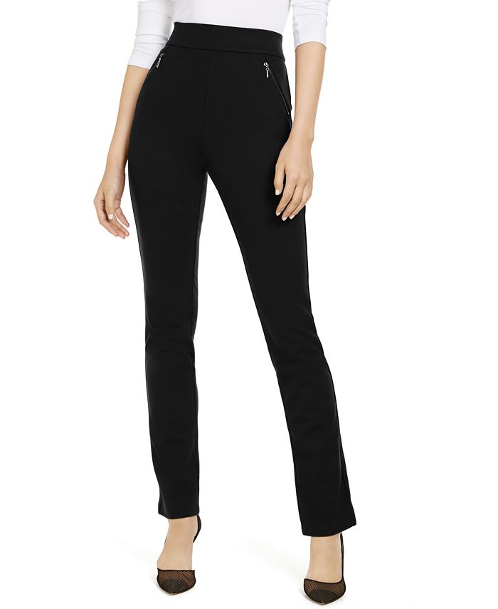 Pantalón de punto con cremalleras