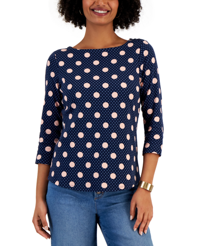 Blusa estampada de estilo Polka