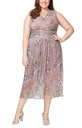 Vestido estampado con escote cruzado