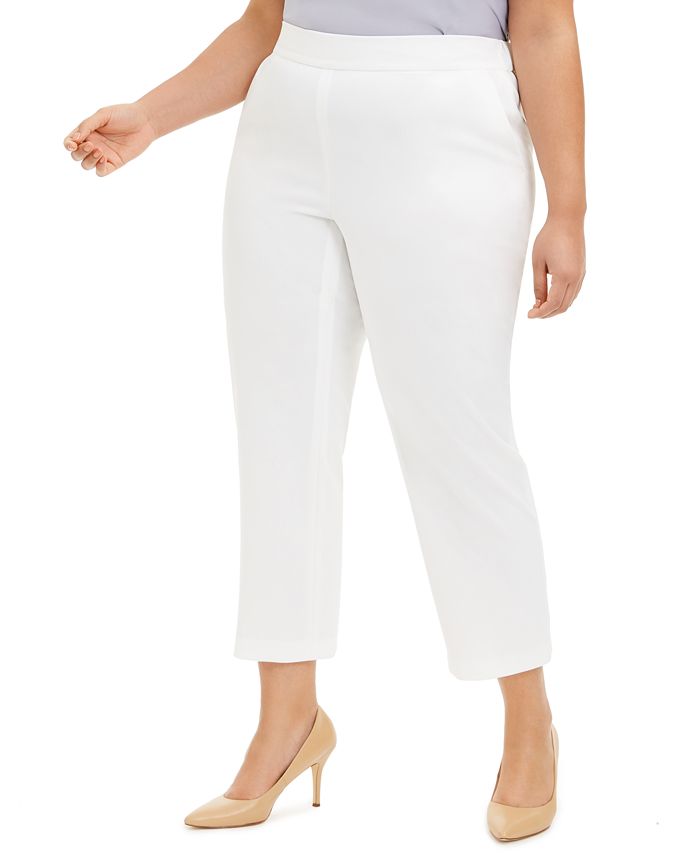 Pantalones de crepe con pierna recta