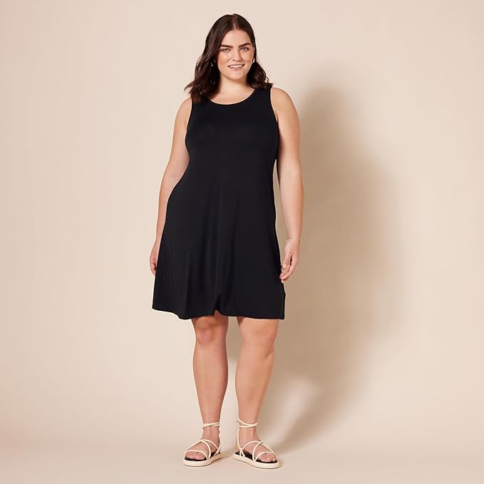 Vestido solido sin mangas