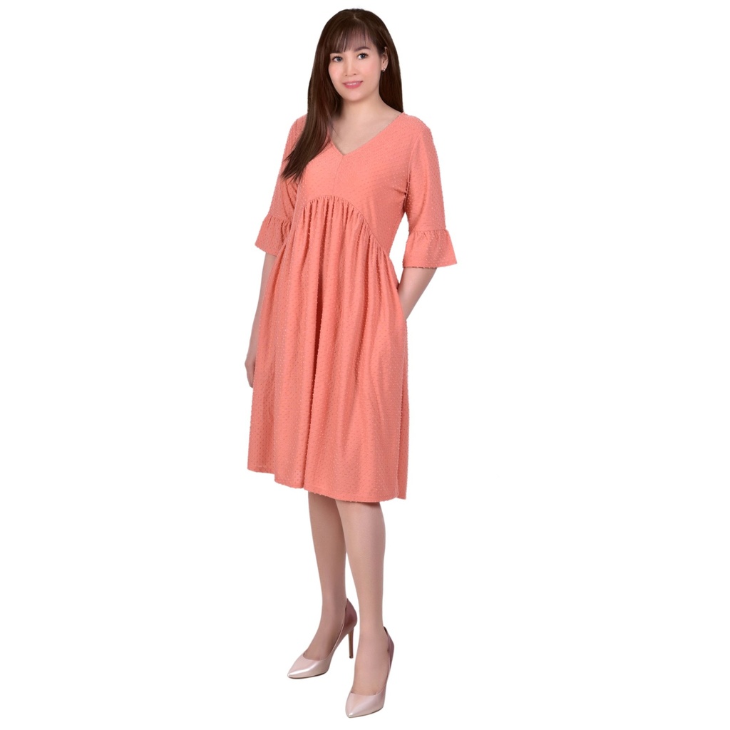 Vestido imperio de lunares suizos