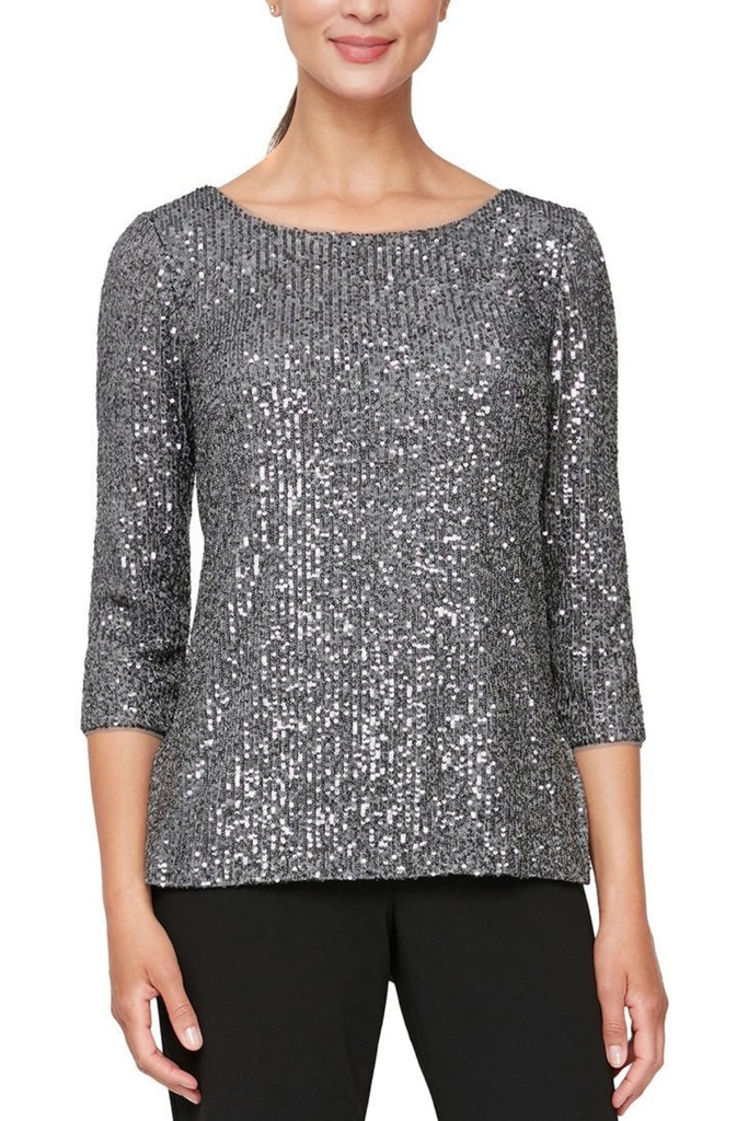 Blusa de noche con lentejuelas