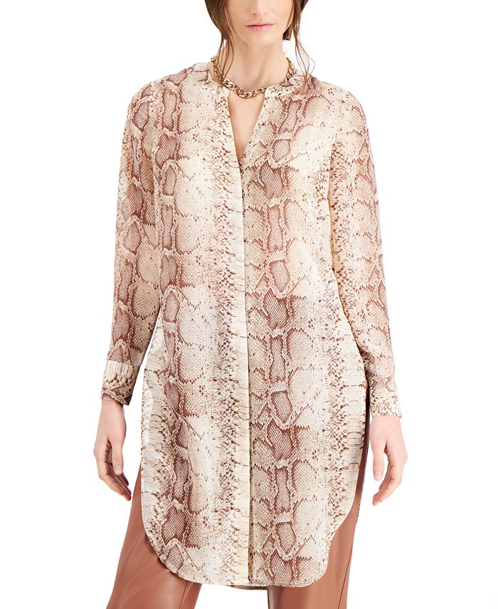 Camisera tipo túnica Snake print