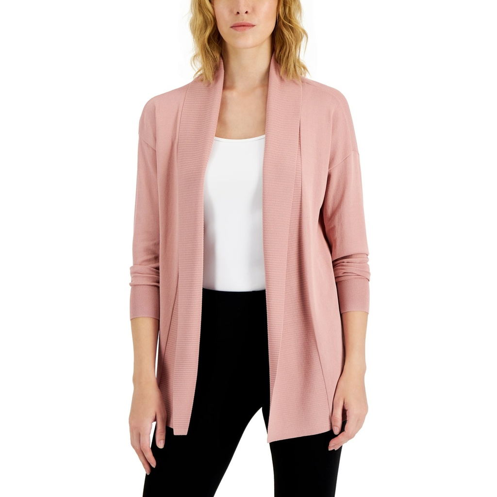 Cárdigan abierto texturizado