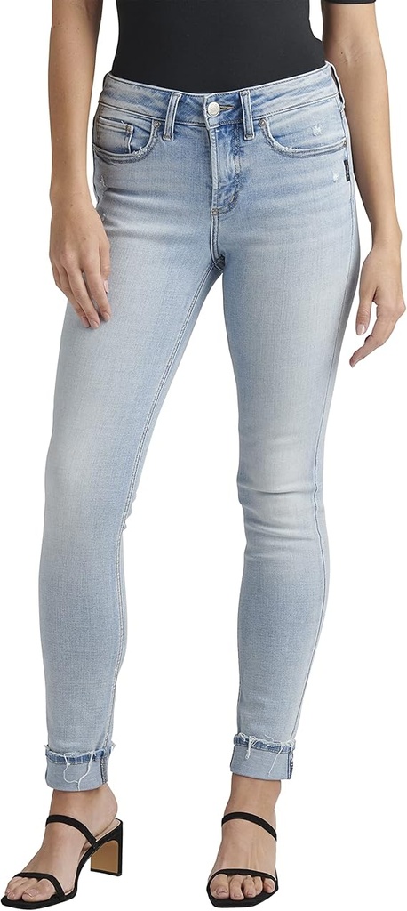 Jeans skinny de talle medio Suki