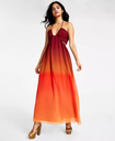 Maxi vestido halter con aberturas