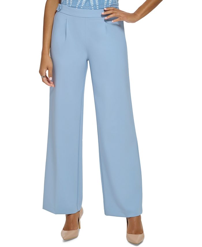 Pantalones de mujer con cintura abotonada