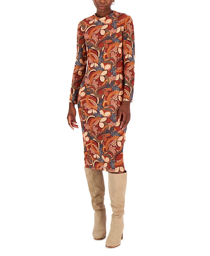 Vestido midi estampado