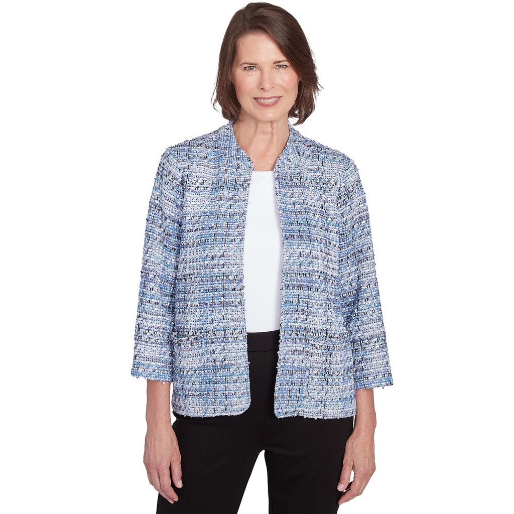 Blazer tejido con dos bolsillos