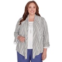Blusa dos en uno estampado chevron
