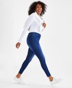 Jeggings desteñidos de tiro medio