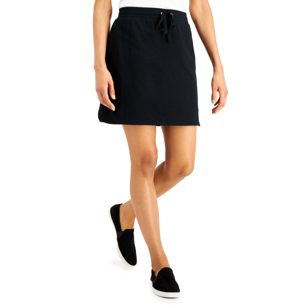 Falda short de tela de punto