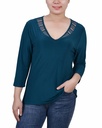 Blusa con escote ilusión
