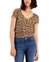Blusa animal print escote V