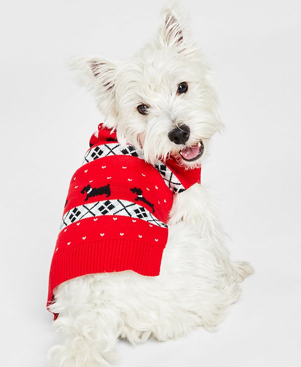 Suéter navideño Scottie para perros