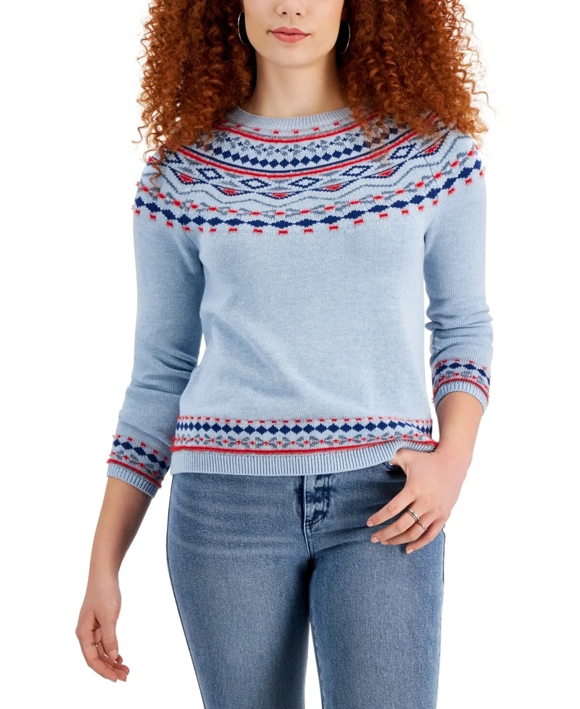 Suéter tejido Fair Isle