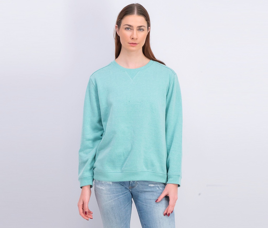 Sudadera polar con cuello redondo