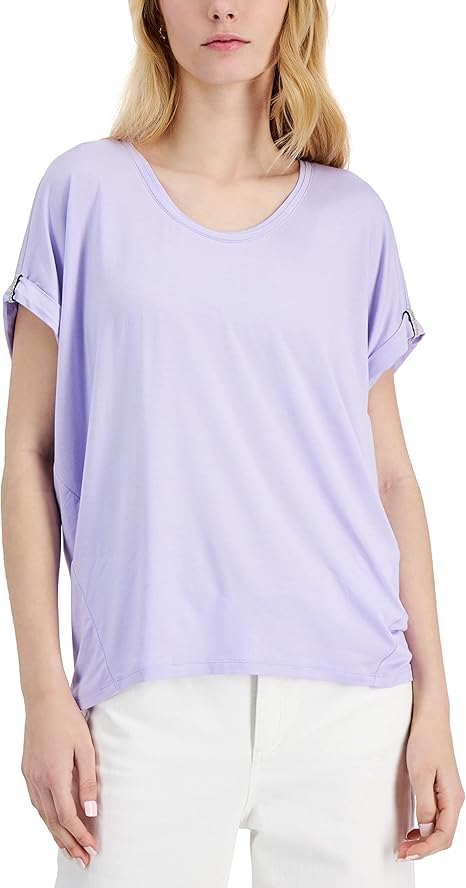 Blusa mangas doble dobladillo