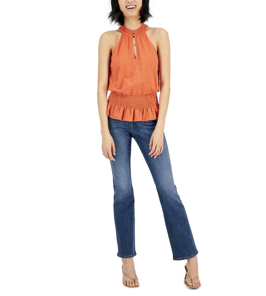 Blusa con escote halter