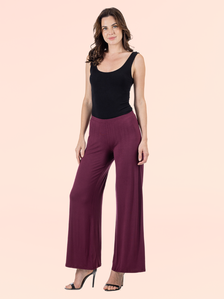 Pantalones palazzo de punto