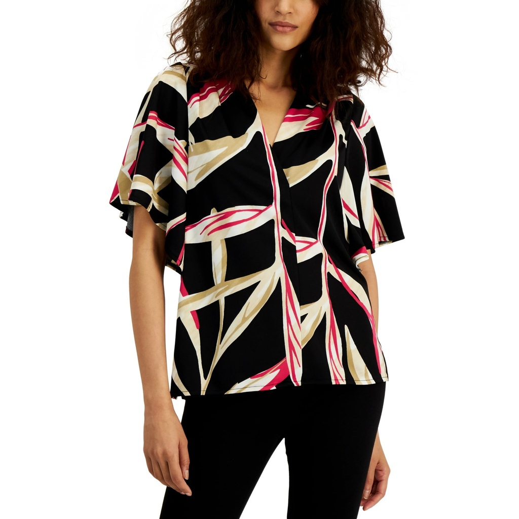 Blusa con cuello en v