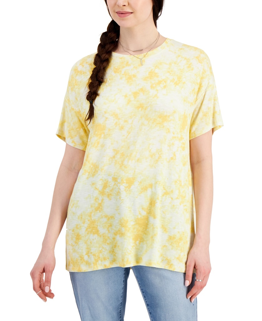 Tshirt estampada con cuello redondo