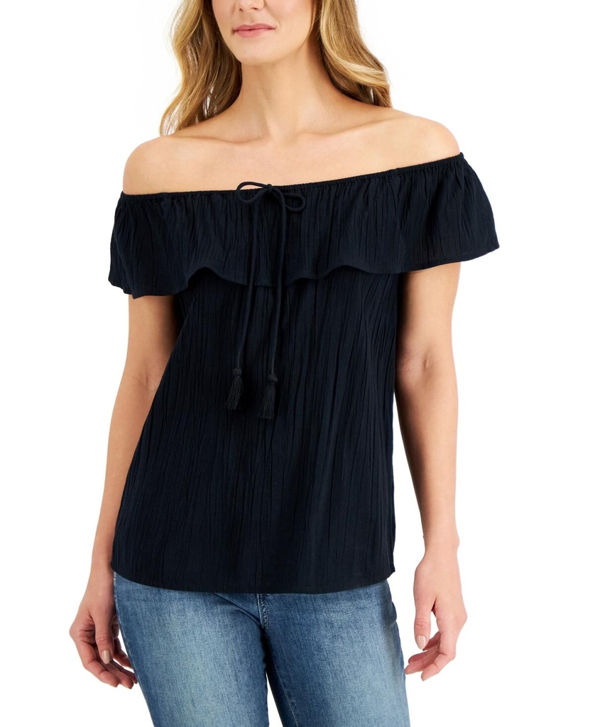 Blusa con escote hombro abierto