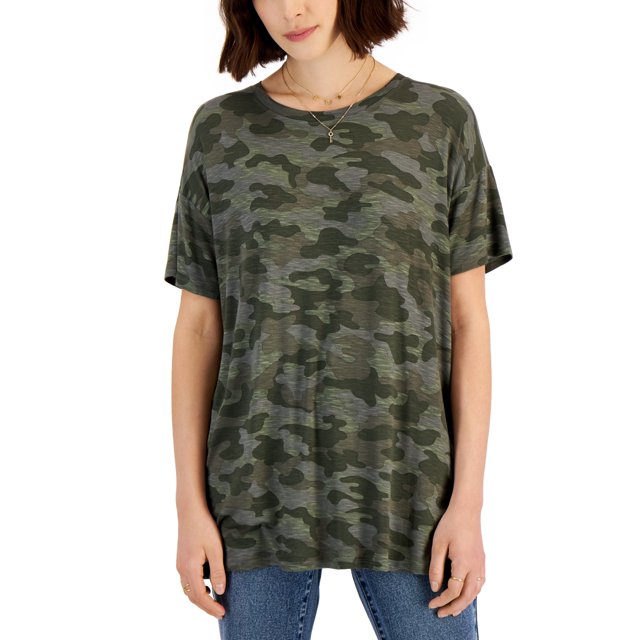 T-Shirt con estampado de camuflaje