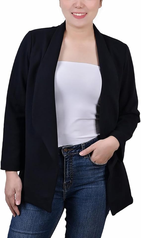 Blazer con solapa abierto