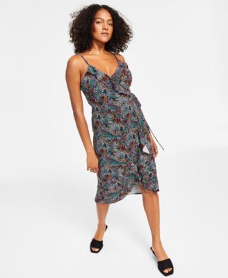 vestido de tirantes con escote en v