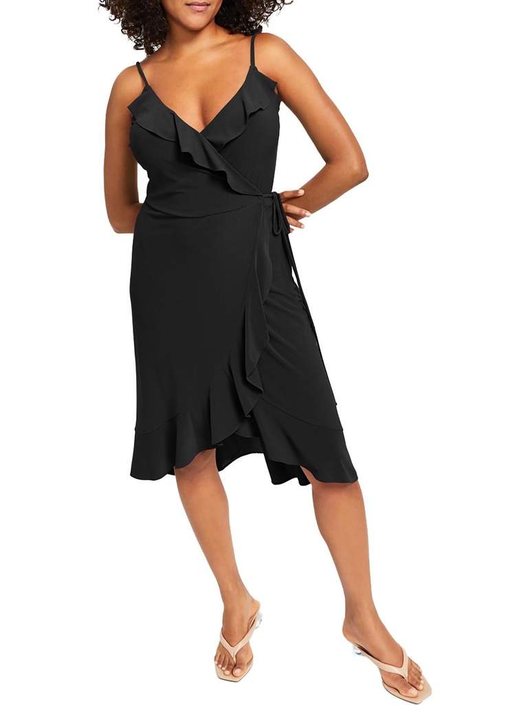 Vestido de tirantes con escote en v