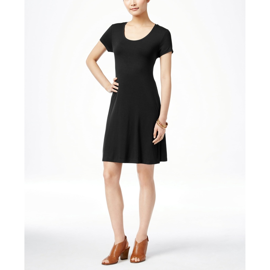 Vestido de punto de falda corte A