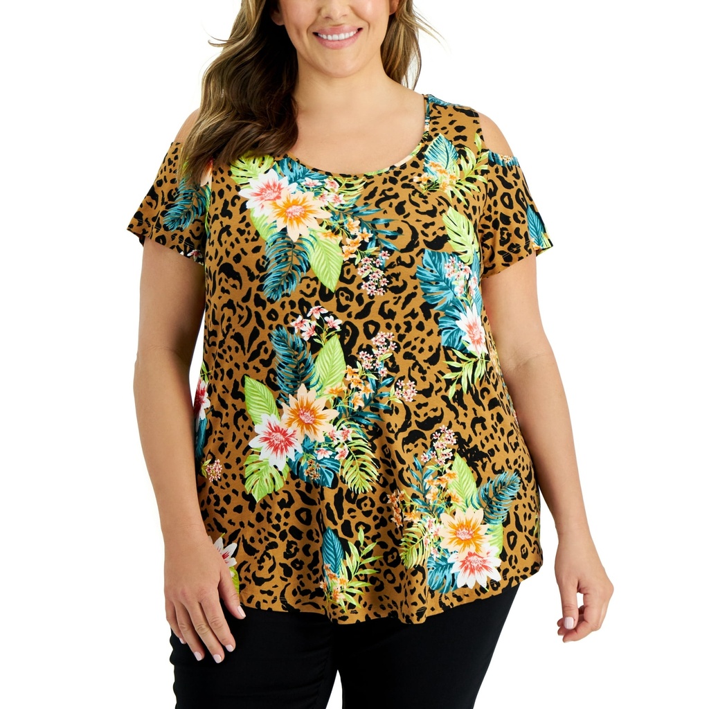 Blusa con recorte en el hombro