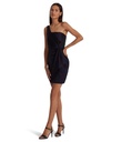 Vestido de escote asimètrico
