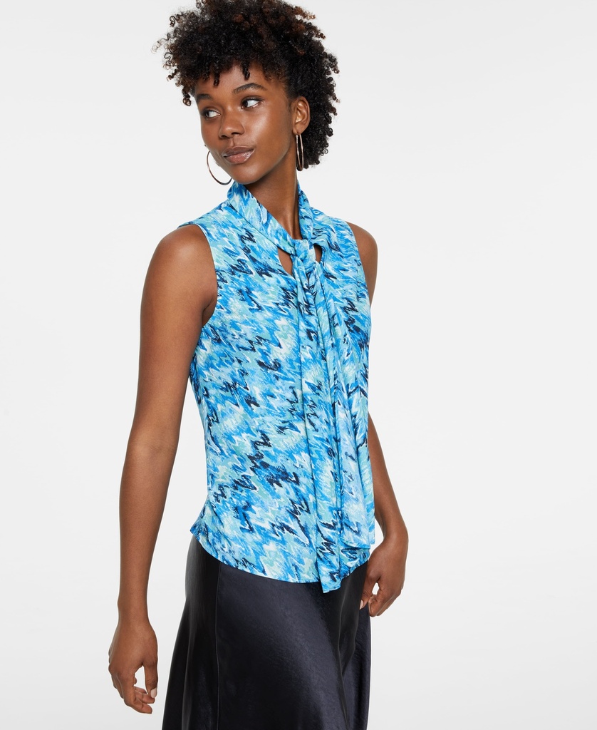 Blusa sin mangas escote en v