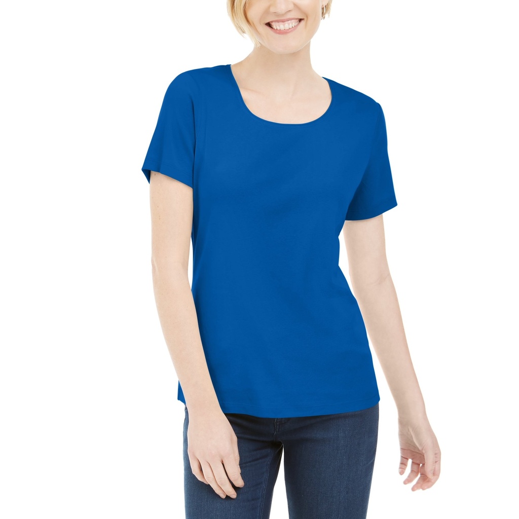 Tshirt sólida de manga corta