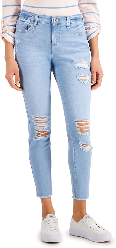 Jeans curvy skinny rasgados